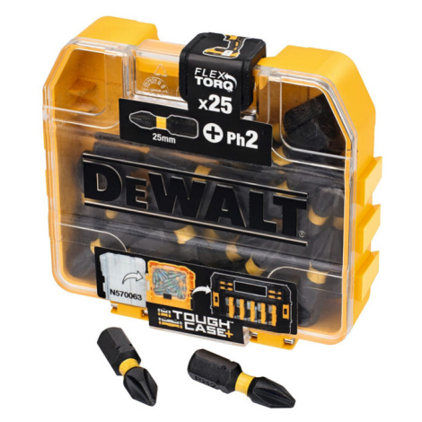 DeWALT DT70555T 1/4" HEX PH2 25mm krátké torzní bity FlexTorq – balení 25 ks