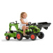 Šlapací traktor Claas Arion s nakladačem, rypadlem a vlečkou, Falk, W011260
