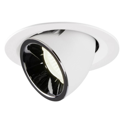 LA 1005974 NUMINOS® GIMBLE M zápustné stropní svítidlo bílé/chrom 4000 K 55° - BIG WHITE (SLV)