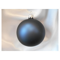 Vánoční ozdoby Velká vánoční koule 4 ks - tmavě modrá matná