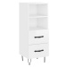 vidaXL Skříň highboard bílá s vysokým leskem 34,5x34x180 cm kompozit