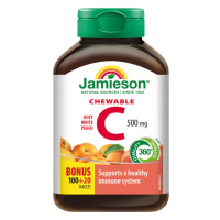 JAMIESON Vitamín C 500mg broskev chewable tbl.120