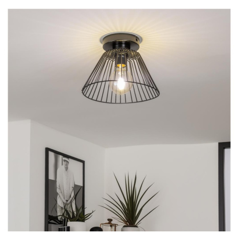 Brilagi - LED Přisazený lustr CERIA WIRE 1xE27/40W/230V pr. 30 cm černá EG300175+EG300163