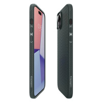 Pouzdro Spigen Liquid Air pro iPhone 15 - tmavě zelené