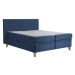 Čalouněná postel Dante 180x200, modrá, včetně matrace