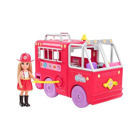 Barbie Chelsea Hasičské Auto Mattel