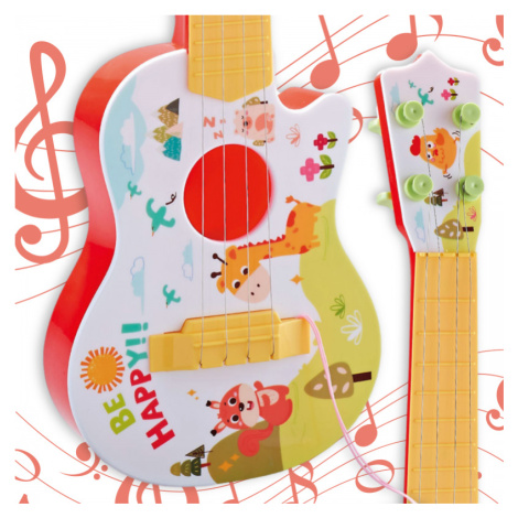 dětská akustická kytara červená 43 cm