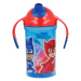 STOR - Tréninkový hrníček se silikonovým náustkem a světýlkem, PJ masks, 300ml, 30140