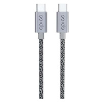 Epico opletený kabel USB-C na USB-C 1.2m - vesmírně šedá