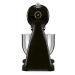 50's Retro Style kuchyňský robot s nerezovou miskou 4,8 l černý - SMEG