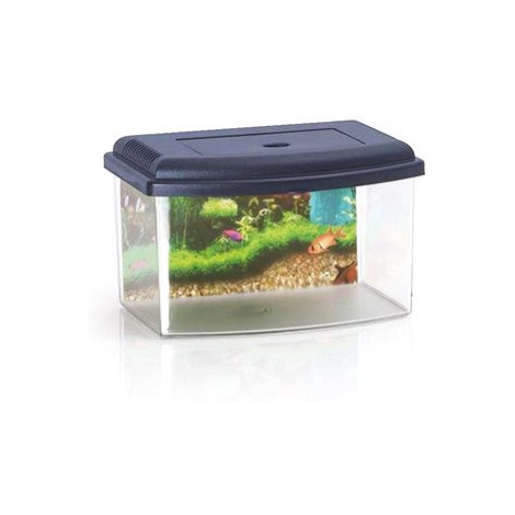 Cobbys Pet Akvárium plastové 2 s krytem a pozadím 5,5 l 28 × 20 × 17,5 cm mix barev