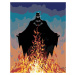 Malování podle čísel 40 x 50 cm Batman - v plamenech