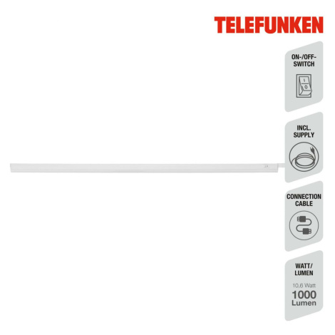 BRILONER TELEFUNKEN LED skříňkové svítidlo 87,5 cm 10,6W 1000lm bílé TF 204606TF