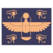 Fotografie Egypt symbols. Scarab beetle. Horus eye., SpicyTruffel, 40 × 30 cm