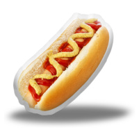 Sablio 3D polštář ve tvaru Hot dog