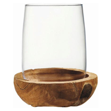 Leonardo STOJAN NA SVÍČKU dřevo, sklo