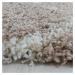 Ayyildiz koberce Kusový koberec Salsa Shaggy 3201 beige kruh - 200x200 (průměr) kruh cm