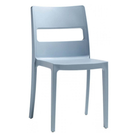 Plastová jídelní židle Serena světle modrá
