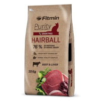 Fitmin Purity Cat Hairball s čerstvým hovězím pro dlouhosrsté kočky 10 kg