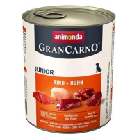 Grancarno konzerva pro psy Junior kuře, hovězí 800 g