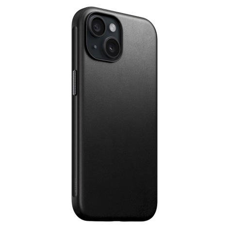 Nomad Modern Leather Case, black - iPhone 15 (NM01604785) Černá