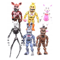 Minifigurky Fnaf Five Nights At Freddy's Figurka Pohyblivých Kloubů 6 Ks