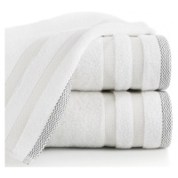 Bavlněný froté ručník s proužky RAMSES 50x90 cm, bílá, 400 gr Mybesthome