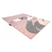 Dywany Łuszczów Dětský kusový koberec Petit Flamingos hearts pink - 200x290 cm
