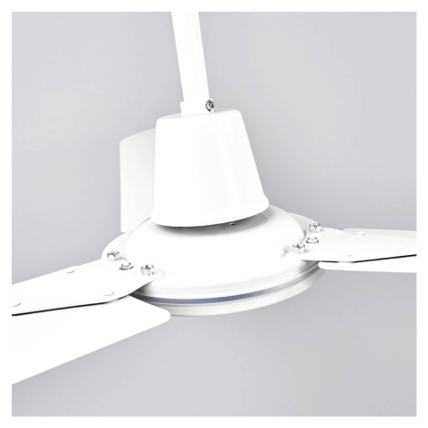 Lindby Bílý stropní ventilátor Dawinja se třemi vrtulemi