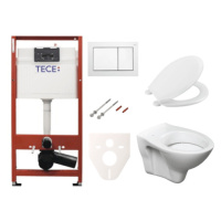 Cenově zvýhodněný závěsný WC set TECE do lehkých stěn / předstěnová montáž+ WC S-Line S-line Pro