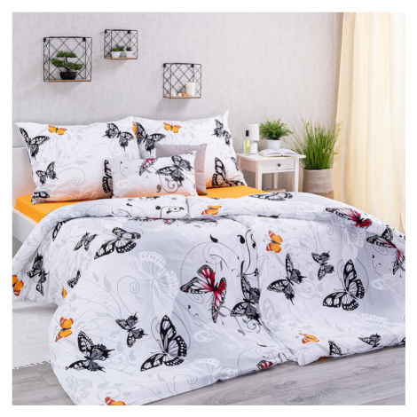 Bavlněné ložní povlečení BUTTERFLY prodloužená délka decoDoma