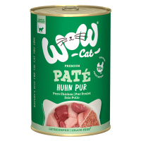 WOW Cat Adult 12 × 400 g - výhodné balení - čisté kuřecí