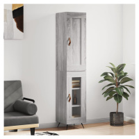 vidaXL Skříň highboard šedá sonoma 34,5 x 34 x 180 cm kompozitní dřevo