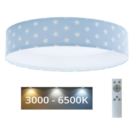 LED Stmívatelné svítidlo GALAXY KIDS LED/24W/230V hvězdičky modrá/bílá + DO Donoci