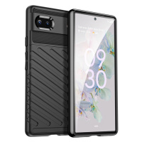 Thunder Case Silikonové pancéřové pouzdro Google Pixel 6a, černé