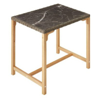 TecTake Ratanový barový stůl Kutina 96 × 65 × 100 cm - přírodní