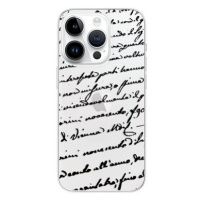 iSaprio Handwriting 01 pro black pro iPhone 15 Pro