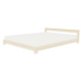 Benlemi Dvoulůžková dřevěná postel COMFY ve scandi stylu Zvolte barvu hranolů: Tmavě šedá, Zvolt