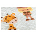 Dětský koberec JUNIOR 52104.801 Safari/zvířátka, šedý