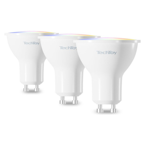 TechToy Smart Bulb RGB 4.5W GU10 3ks Bílá Tesla