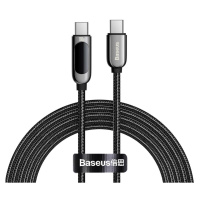 Kabel USB-C na USB-C Baseus Display, 100 W, 2 m (černý)