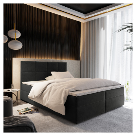 MSL Kontinentální čalouněná postel LENKA (160 x 200 cm) Barva látky: KRONOS 34