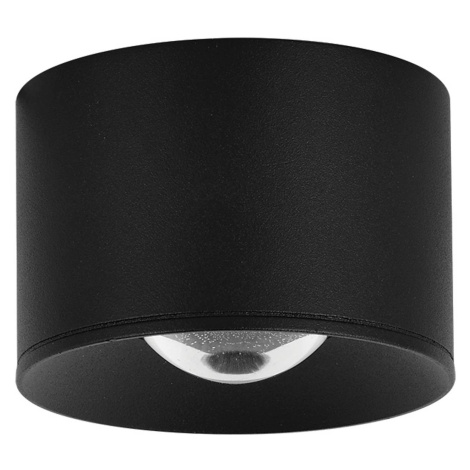 Zambelis Venkovní stropní reflektor LED S131, Ø 8 cm, pískově černý
