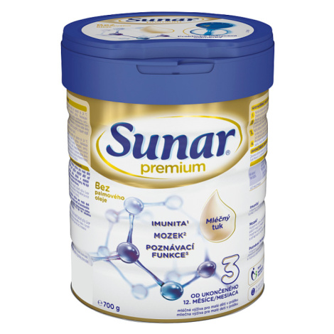 Sunar Premium 3 batolecí mléko, 700g