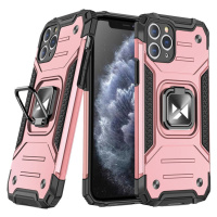 Wozinsky Hybrid pancéřové pouzdro s kroužkem na iPhone 11 Pro pink