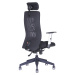 Kancelářská otočná židle CALYPSO GRAND SP, s područkami a univerzálními kolečky, síťované opěrad