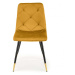 HALMAR Židle MUSTARD K438 hořčicově žlutá