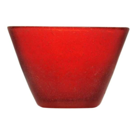 Miska kulatá skleněná MEMENTO červená 11,5cm