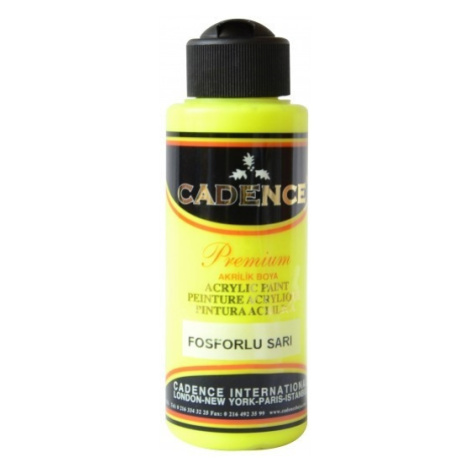 Akrylová barva Cadence Premium 70 ml - fluorescent yellow neon žlutá Aladine