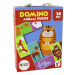 mamido Oboustranné domino Puzzle se zvířaty 10cm x 5cm 28 dílů